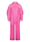 Paramidonna Jade Shirt &amp; Tessa Pants Set In Fuschia In Pink