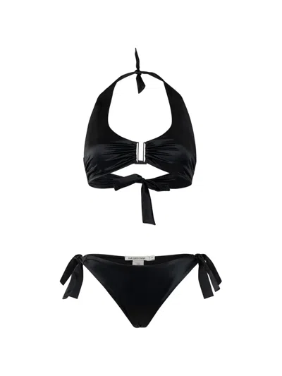 Paramidonna Jane Knot-detail Bikini In Black