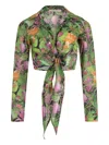 Paramidonna Jungle-print Beach Shirt In Grün