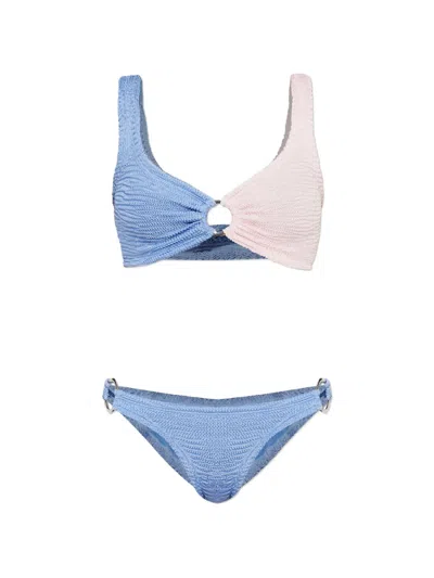 Paramidonna Kari Ring-detail Bikini In Blue