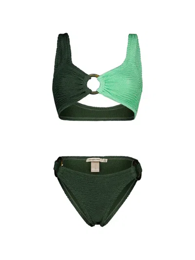 Paramidonna Kari Two Piece Swimsuit In Green