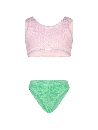 Paramidonna Kids' Katy Shirred Swimsuit In Multi