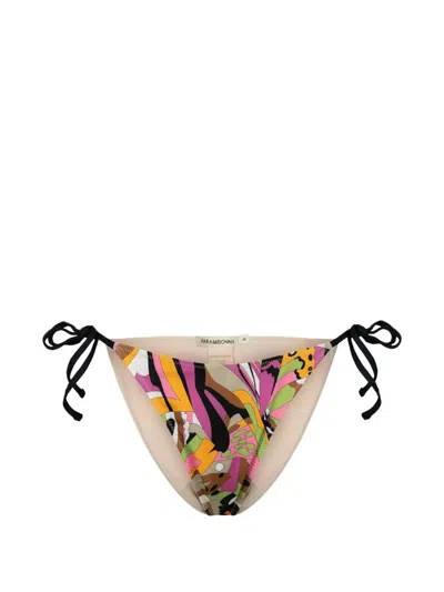 Paramidonna Kortney Tie-side Bikini Bottoms In Multi