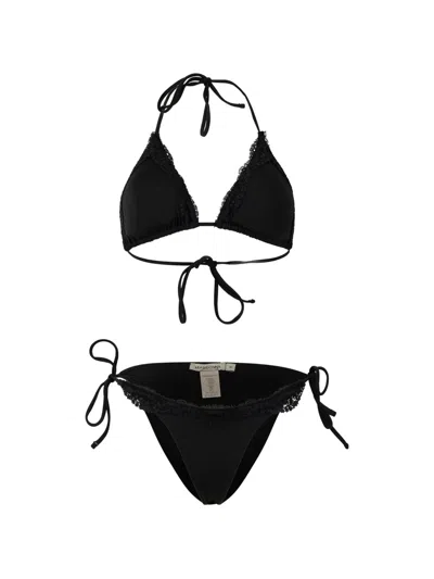 Paramidonna Kourtney Lace Bikini In Black