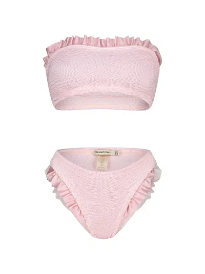 Paramidonna Kylie Ruffled Bikini In Pink
