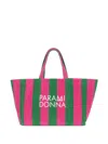 Paramidonna Large Striped Tote Bag