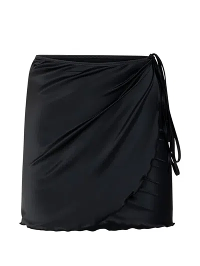 Paramidonna Leone Draped Pareo In Black