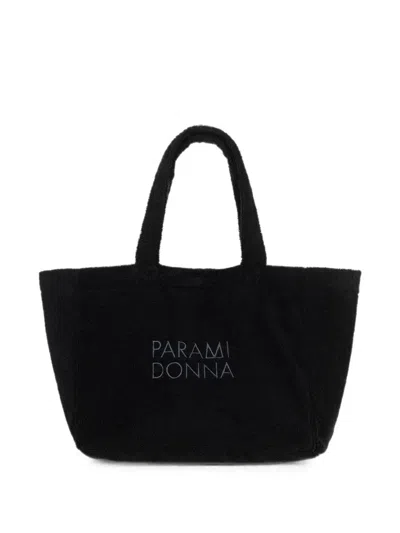 Paramidonna Logo-embroidered Tote Bag In Red