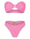 Paramidonna Lucy Bow-design Bikini In Pink