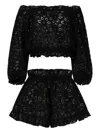Paramidonna Luna Lace-embellished Ruffled Beach Set