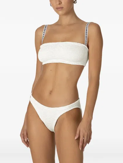 Paramidonna Merry Logo-strap Bikini In White