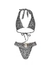 Paramidonna Mirla Zebra-print Bikini In Black
