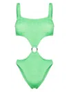 Paramidonna Olivia Smock-design Swimsuit In Green