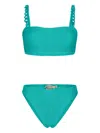 Paramidonna Penelope Chain-straps Bikini In Green