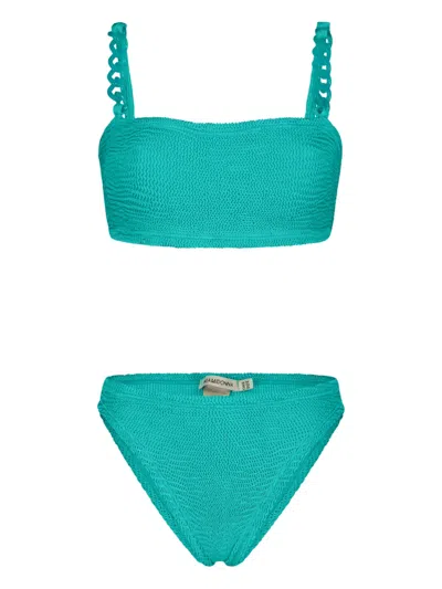 Paramidonna Penelope Chain-straps Bikini In Green