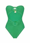 Paramidonna Rene One Piece In Emerald Green | Strapless Cut-out | One Size In Green