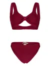 Paramidonna Salma Knot Two Piece Swimsuit In Red