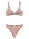 Paramidonna Seersucker Bikini In Neutrals