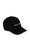 Paramidonna Slogan-embroidered Cap In Black