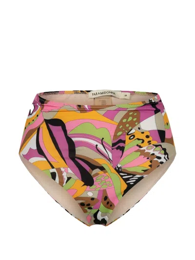 Paramidonna Stas Abstract-print Bikini Bottoms In Multi