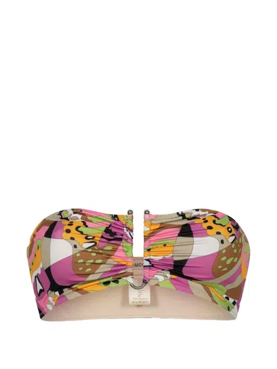 Paramidonna Stas Abstract-print Bikini Top In Multi