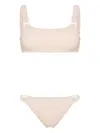Paramidonna Stella Bubble Bikini Set In Neutrals