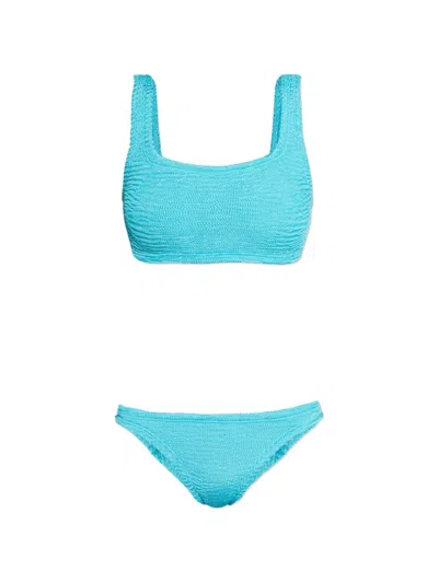 Paramidonna Textured Bikini In Blue