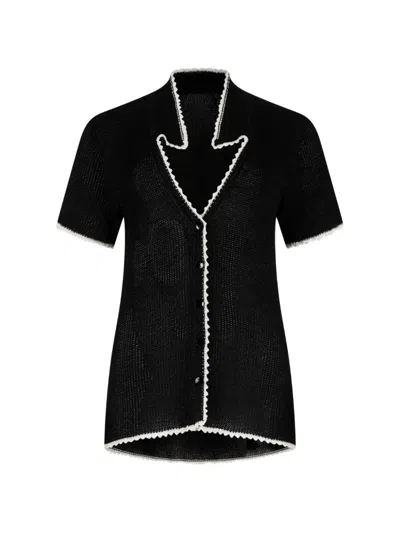 Paramidonna Tiana Trim Top In Black