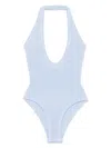 Paramidonna V-neck Swimsuit In Blue