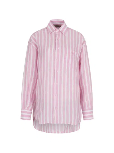 Paramidonna Vanessa Striped Shirt In Pink