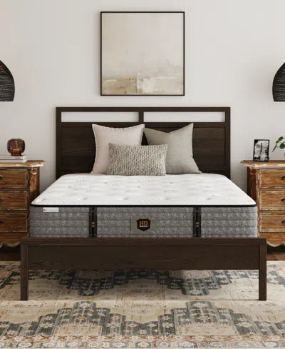 Paramount Hd Landon 12" Medium Firm Tight Top Mattress Set, Queen Split In Transparent