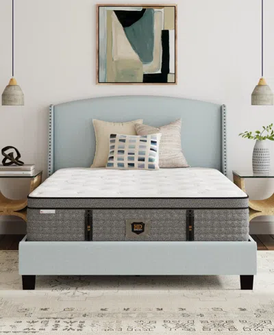 Paramount Hd Warren 15" Plush Pillow Top Mattress, California King In Transparent