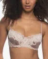 Paramour Amelie Vintage Lace Unlined Bra In Gray