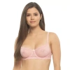 Paramour Lola Lace Demi Underwire Unlined Balconette Bra 125181 In Pink
