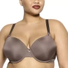Paramour Seamless T-shirt Underwire Plunge Bra 255455 In Brown