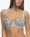 Paramour Women's Allure Embroidered Unlined Bra In Blue