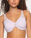 Paramour Women's Amaranth Cushioned Comfort Unlined Minimizer Underwire Bra In Orchid Bloom