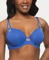Paramour T-shirt Full Coverage Bra 135087 In Blue