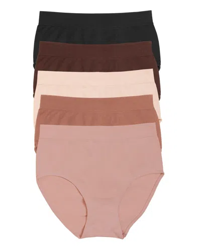 PARAMOUR WOMEN'S BODY SMOOTH SEAMLESS BRIEF 5-PACK