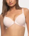 Paramour Women's Body Soft Smoothing Front Close T-shirt Bra In White