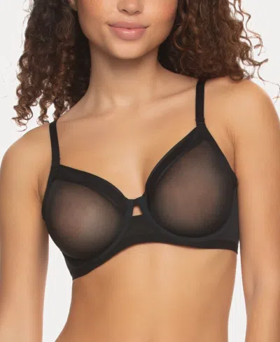 Paramour Women's Ethereal Sheer Mesh Underwire Bra, 115159 In Black