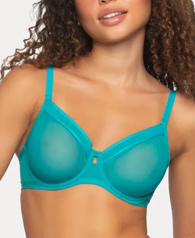 Paramour Women's Ethereal Sheer Mesh Underwire Bra, 115159 In Tile Blue