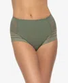 Paramour Women's Marvelous Seamless Side-smoothing Panty In Green