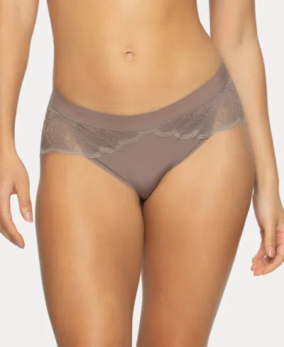 Paramour Women's Peridot Lace Cheeky Hipster In Mink