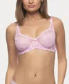 Paramour Women's Peridot Lace Unlined Underwire Bra In Purple