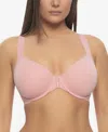 Paramour Women's Utopia Front Close Racerback Bra In Pink