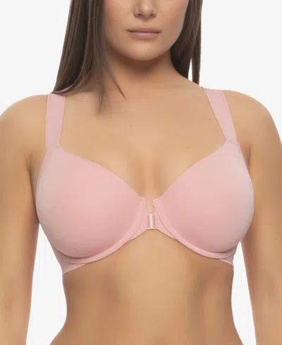 Paramour Women's Utopia Front Close Racerback Bra In Bridal Rose