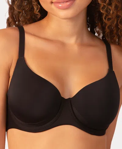 Paramour Women's Versasfit Perfect Cover Breathable Seamless T-shirt Bra In Black