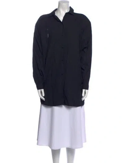 Pre-owned Paraphernalia Long Sleeve Tunic In Blue