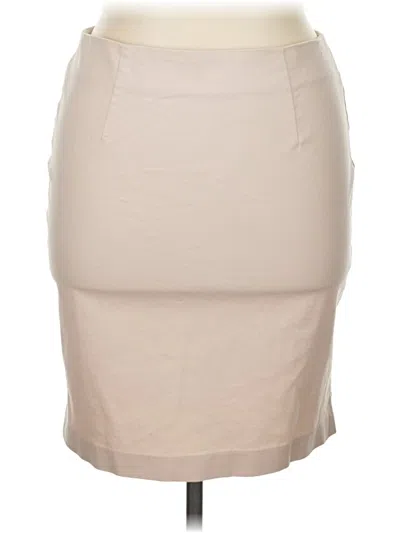 Pre-owned Paraphrase Faux Leather Skirt In Pink